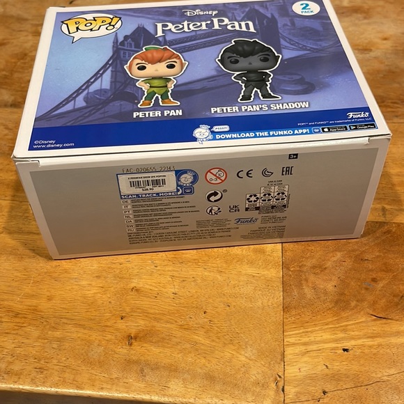 Funko Pop! Peter Pan & Peter Pan’s Shadow 2 Pack Vinyl Figures Disney Classics - Picture 7 of 7